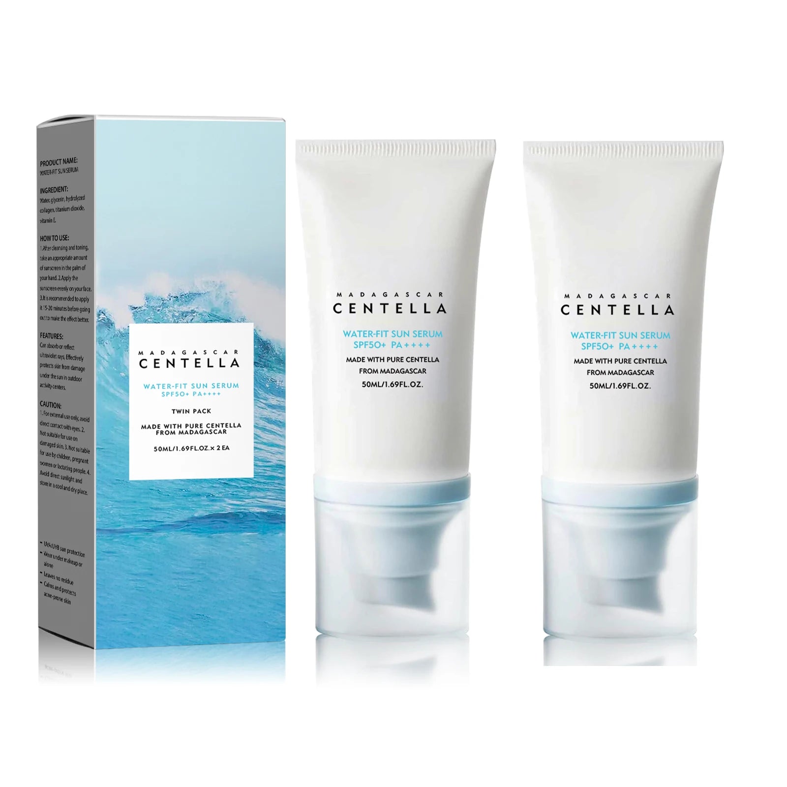 ☀️ Solaire SPF50+ Centella – Protection UV Haute Performance & Hydratation Apaisante