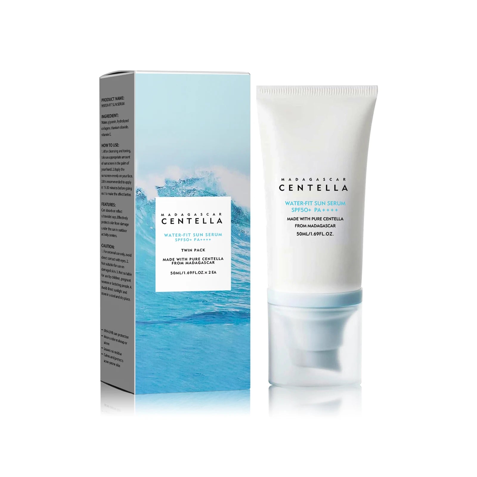 ☀️ Solaire SPF50+ Centella – Protection UV Haute Performance & Hydratation Apaisante